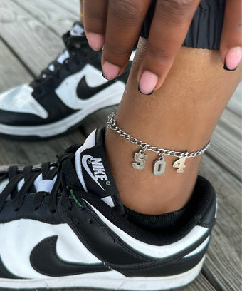 Custom Year/Area Code Anklet